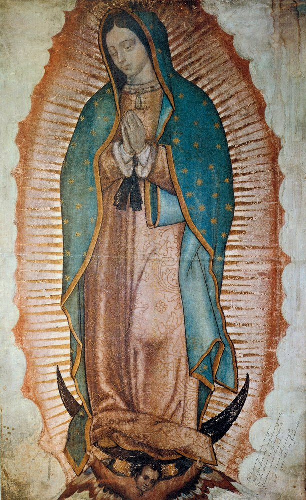 Representation of the Virgin of Guadalupe, patron saint of Mexico. Prints. by Anonymous Anonymous
