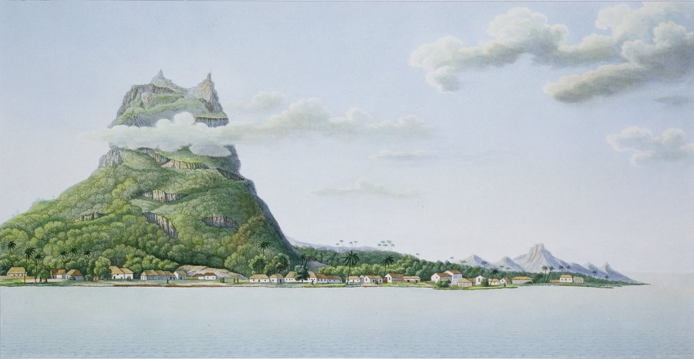 View of the Island of Bora Bora, from 