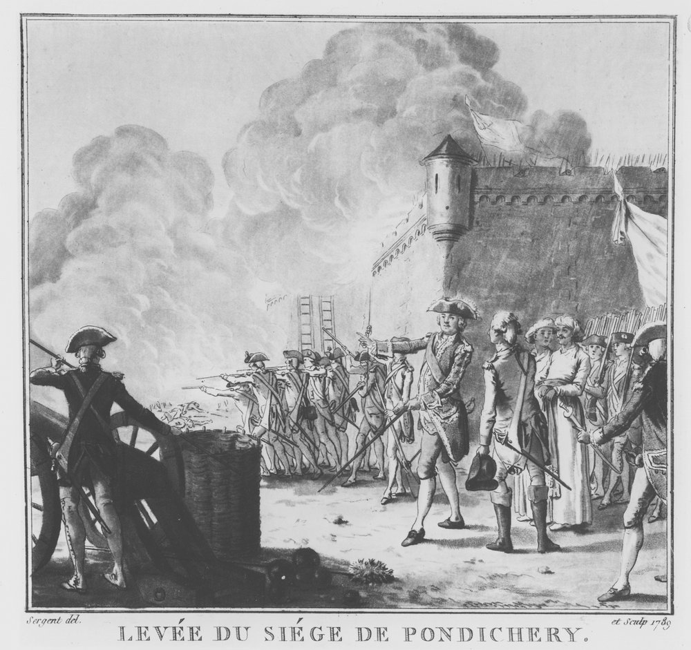 The Raising of the Siege of Pondicherry, 1789 by Antoine Louis Francois Sergent-Marceau