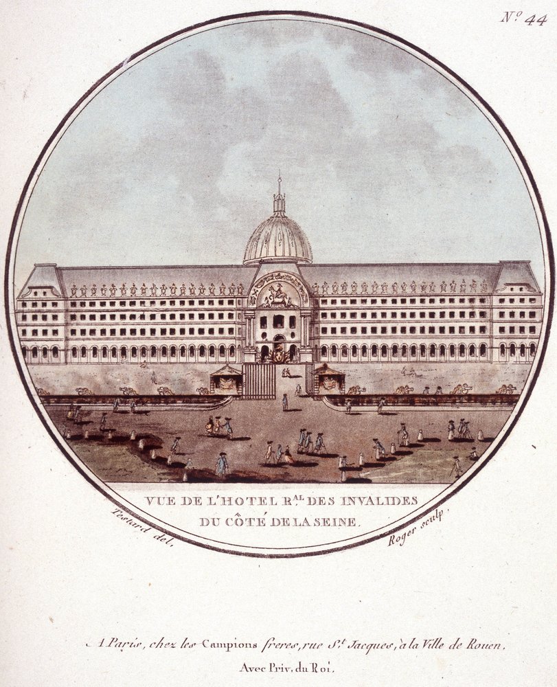 View of the Hotel Regionnal des Invalides on the Seine Side, Paris