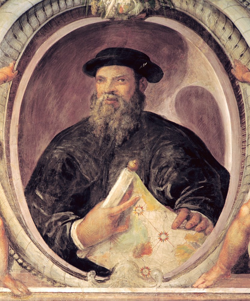 Ferdinand Magellan (c. 1480-1521) from the 'Sala del Mappamondo' (Hall of the World Maps) by Antonio Giovanni de Varese
