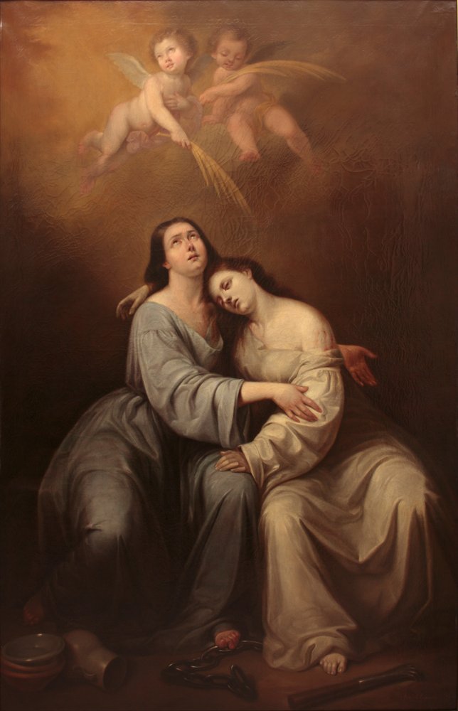Saint Justa and Saint Rufina by Antonio María Esquivel