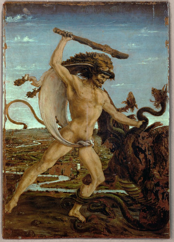 Hercules and the Hydra by Antonio Pollaiuolo