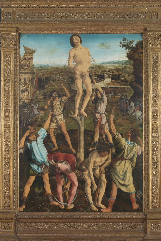 The Martyrdom of Saint Sebastian, 1475 by Antonio Pollaiuolo