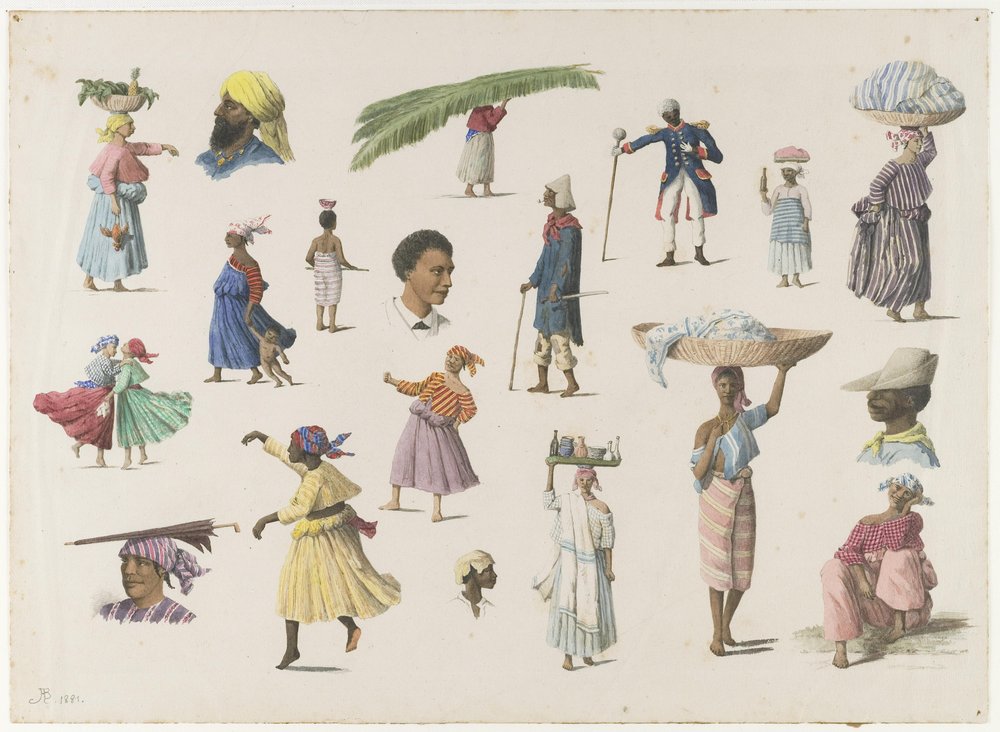 Various Types of Surinamese by Arnold Borret