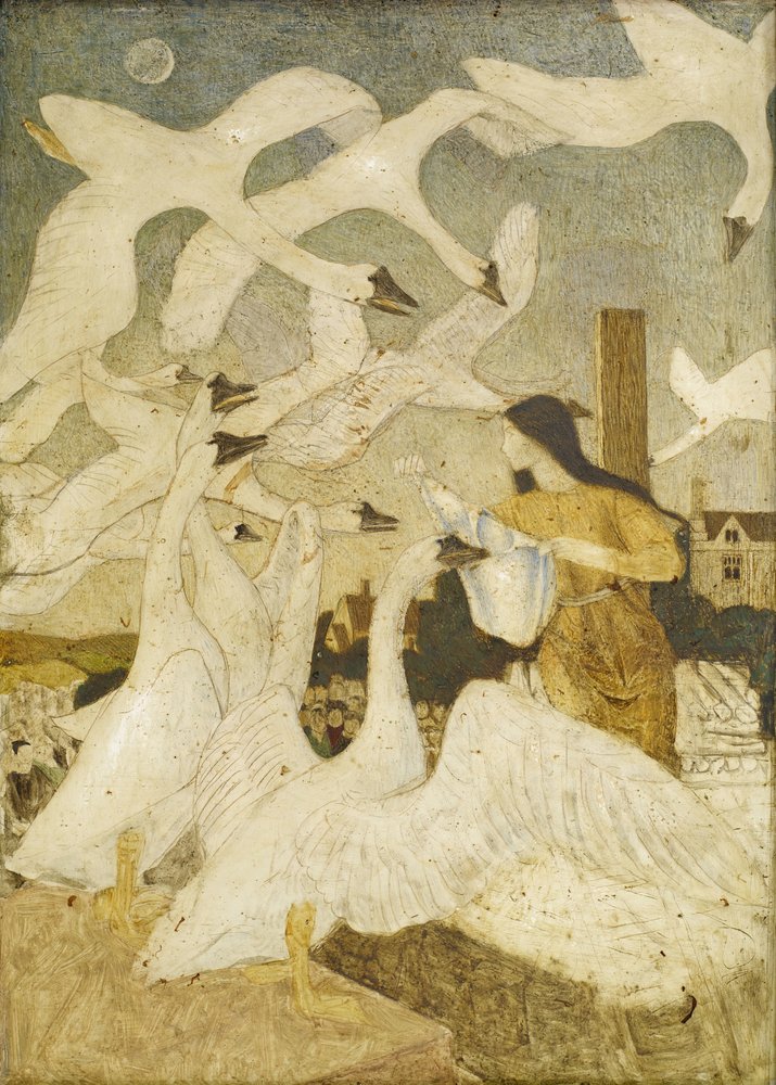 The Wild Swans, 1928 by Arthur Joseph Gaskin