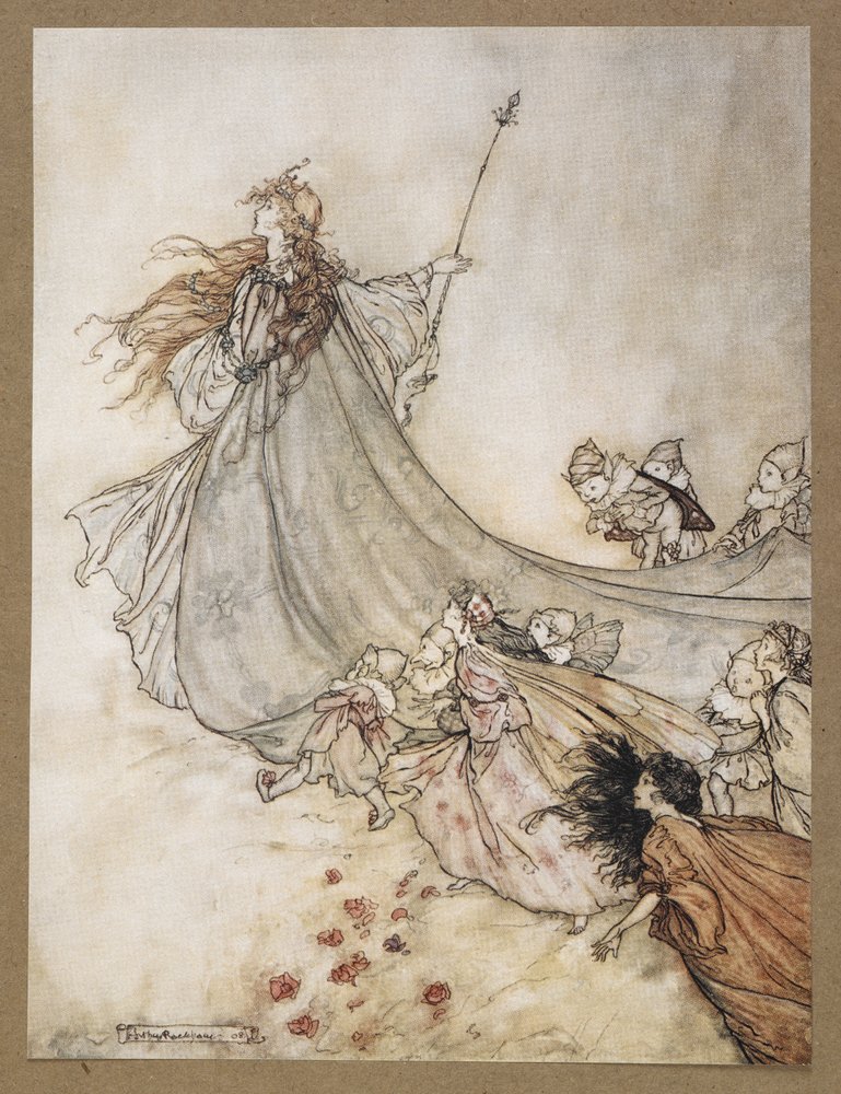 Fairies away! We shall childe downright, if I longer stay. A scene from ...
