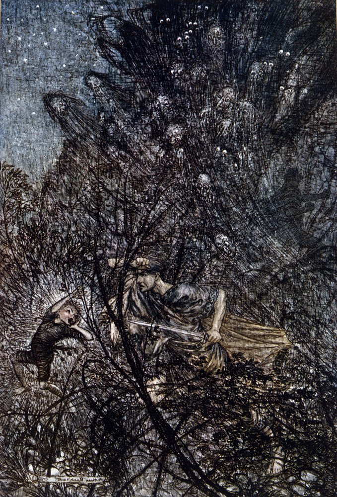 Illustration by Arthur Rackham for The Dream of a Summer Night by ...