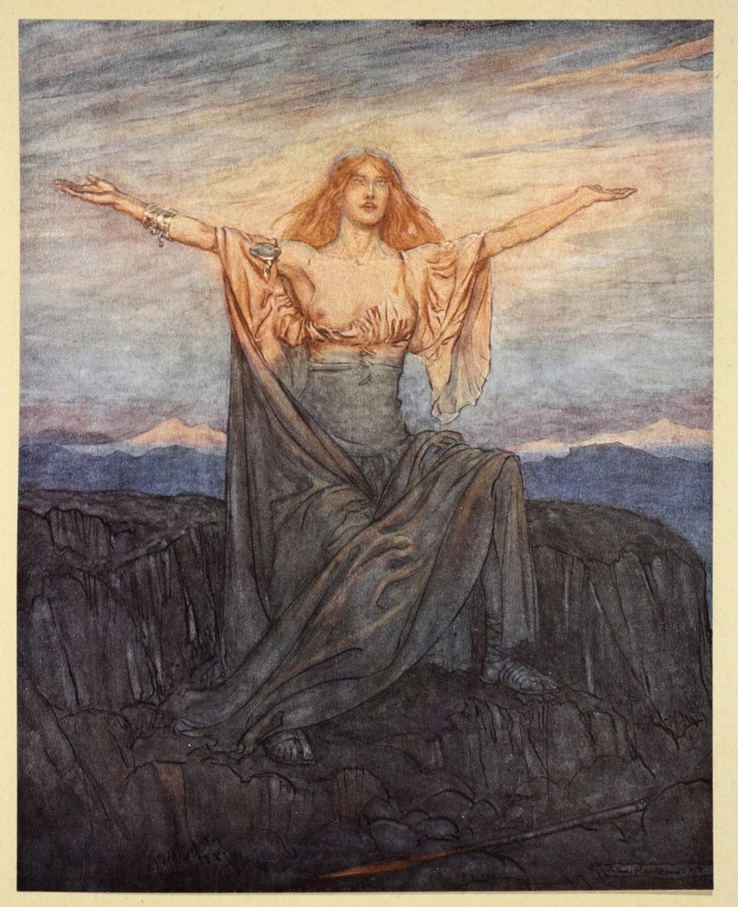 'Sun, I Hail Thee! Hail, O Light! Hail, O Glorious Day!', Illustration ...
