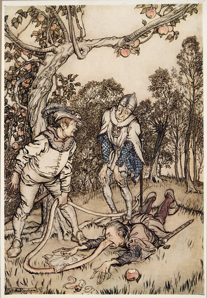 The Nose Tree by Arthur Rackham: Premium art reproduction