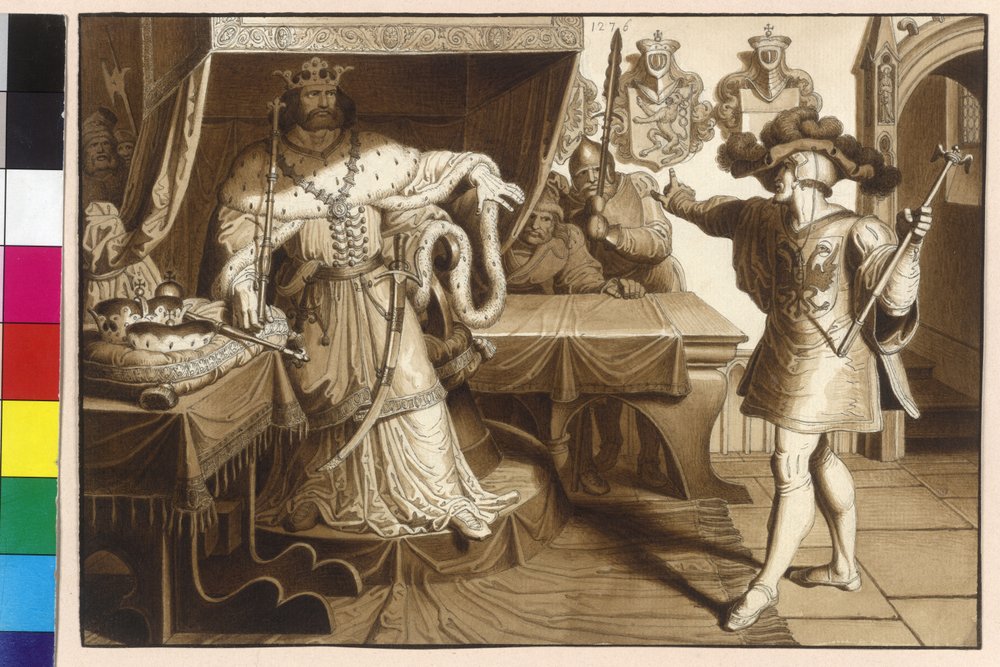 Emperor Rudolf of Habsburg Postulates King Ottokar II to Restitute the ...