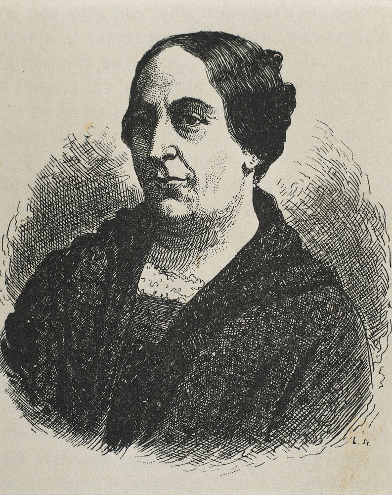 Mercedes Marin del Solar (1804-1866), Writer of Chile (Engraving)