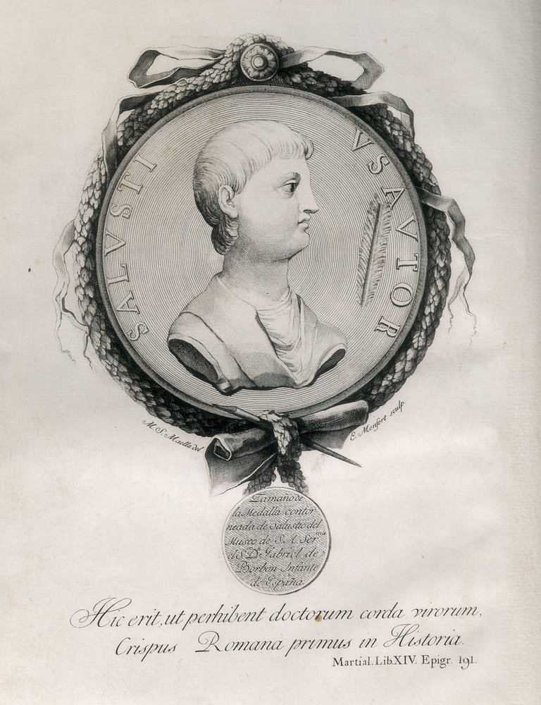 Sallust (86-35 BC). Roman Historian. Engraving