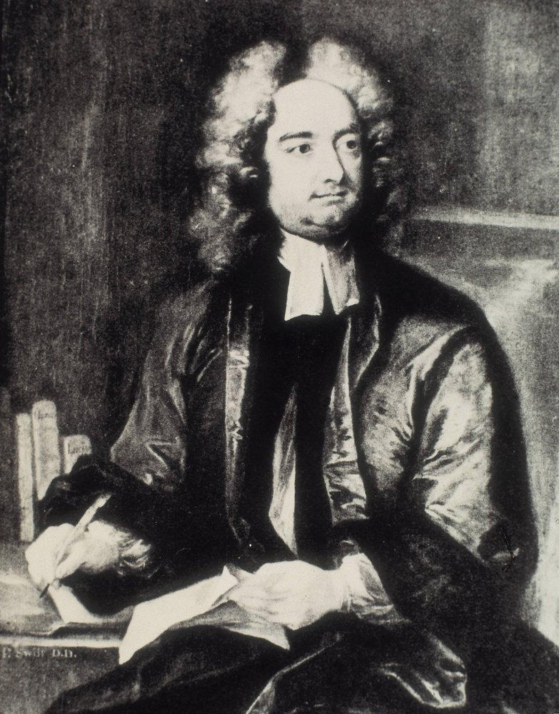 Jonathan Swift (1667-1745). Irish clergy and satirist writer. Portrait ...