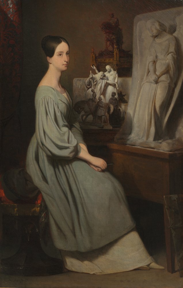 Princess Marie d'Orléans in Her Studio, c. 1838 by Ary Scheffer