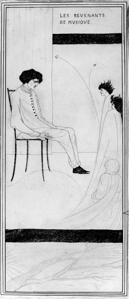 The Revenants of Music, c. 1892 by Aubrey Beardsley