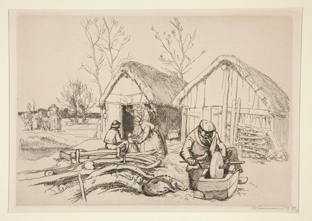 The Woodcutter by Auguste Lepere
