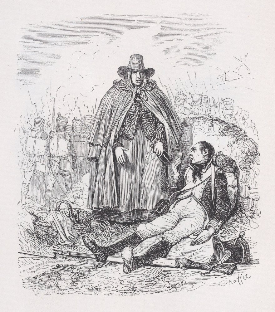 The Vivandière from The Complete Works of Béranger by Auguste Raffet