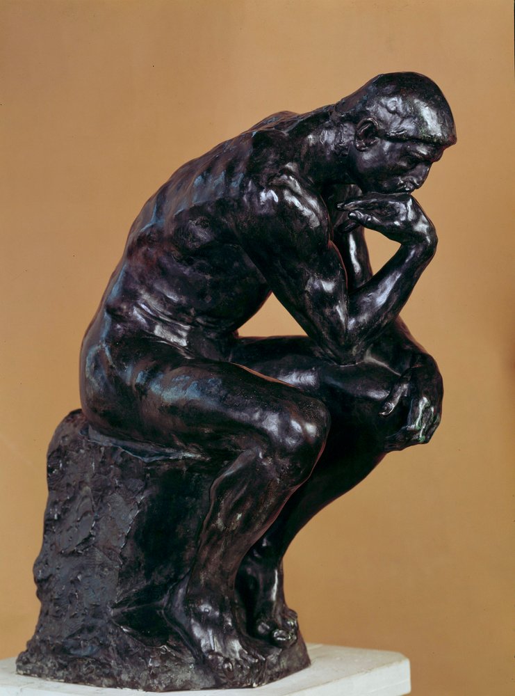 The Thinker. Bronze sculpture by Auguste Rodin (1840-1917). by Auguste Rodin