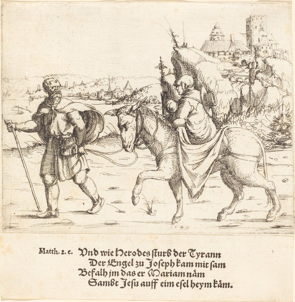 The Holy Family Returns from Egypt by Augustin Hirschvogel