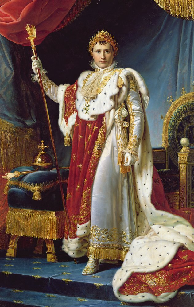 Napoleon I in his coronation robe, c. 1804 by Baron François Pascal Simon Gérard