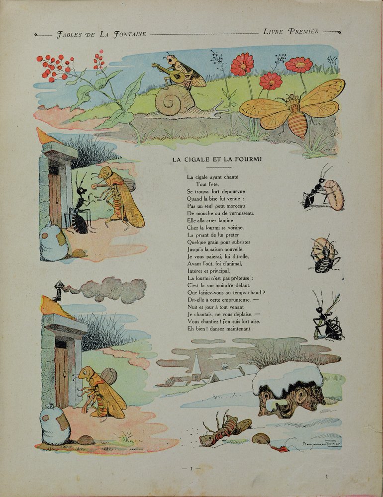 The Cicada and the Ant, from the 