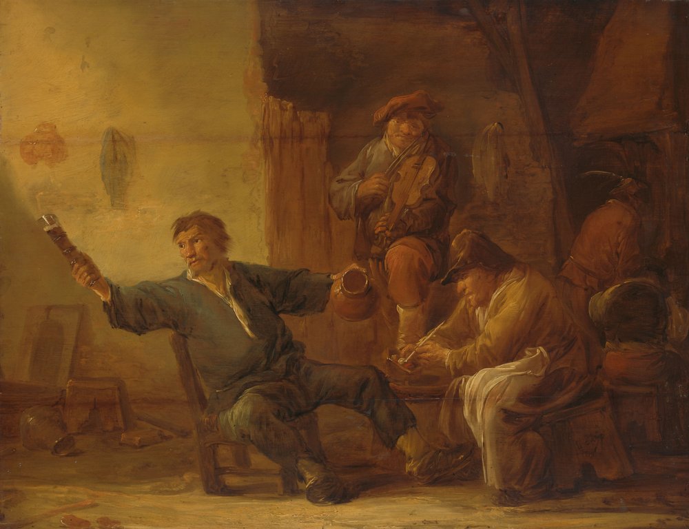 Interior of a Peasant Hut by Benjamin Gerritsz. Cuyp
