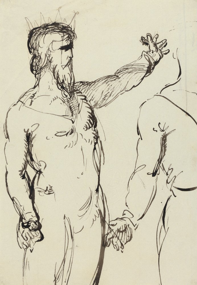 Study of a Man with Outstretched Arm by Benjamin Robert Haydon