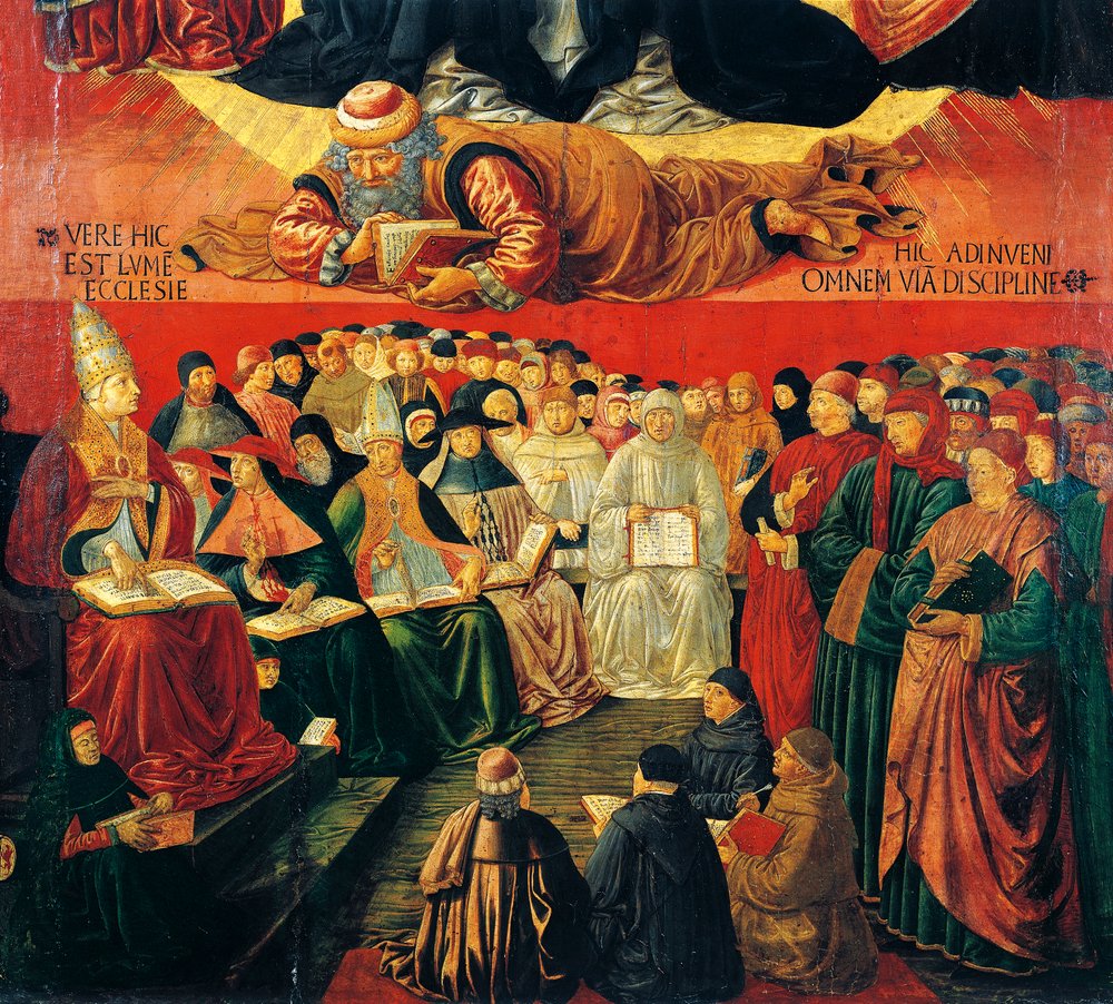 Arab philosopher Averroes, detail from Triumph of St Thomas Aquinas