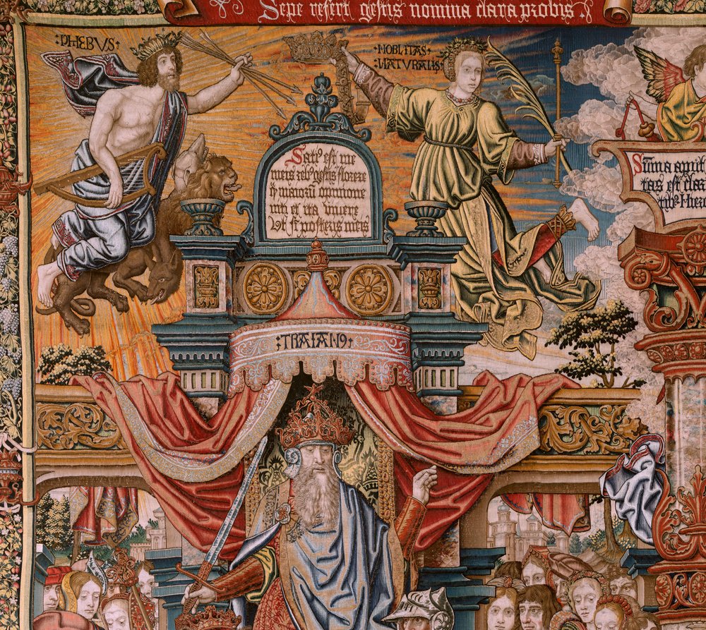 The Honours; Nobility. Fourth tapestry in the series. Ca 1550 by Bernaert van (circle of) Orley