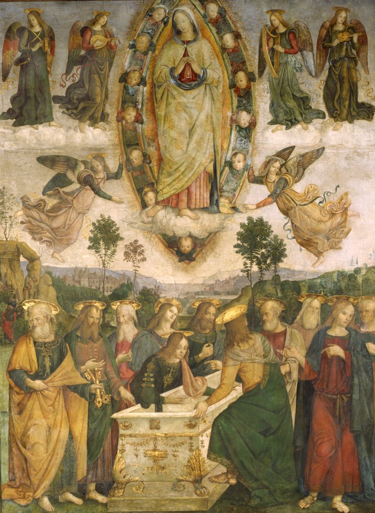 The Assumption of the Virgin by Bernardino di Betto Pinturicchio