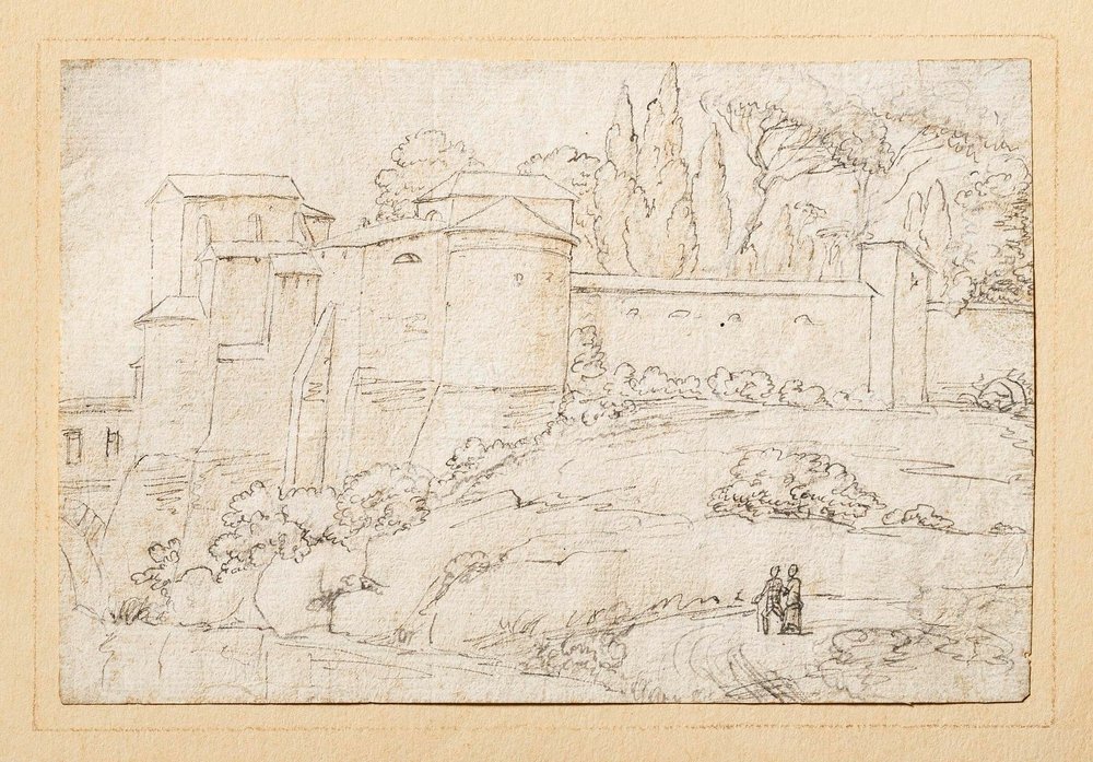 Italian landscape by Bertel Thorvaldsen
