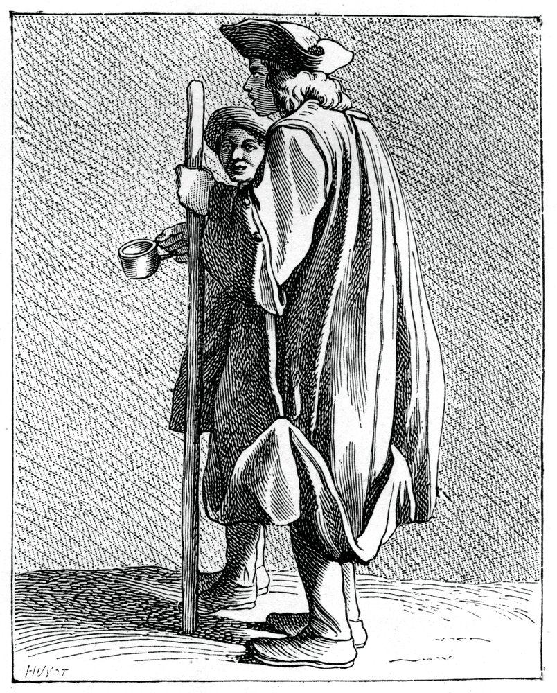 Blind man of Quinze-Vingts by Bouchardon: Fine art print
