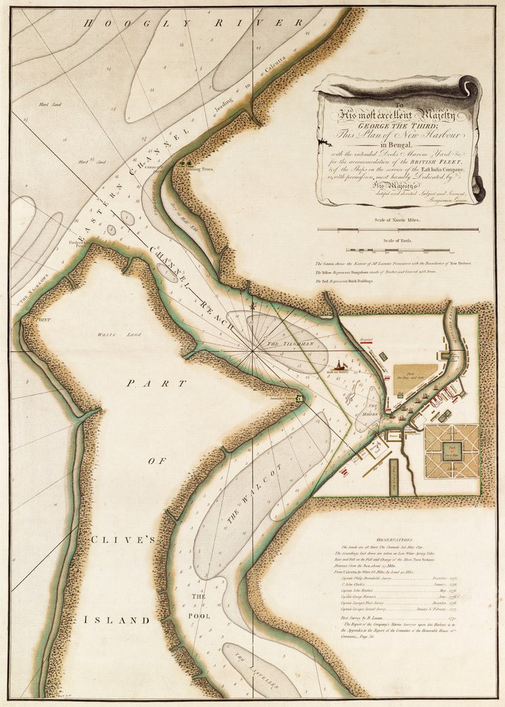 Map of Hoogly River by British School: Buy fine art prints