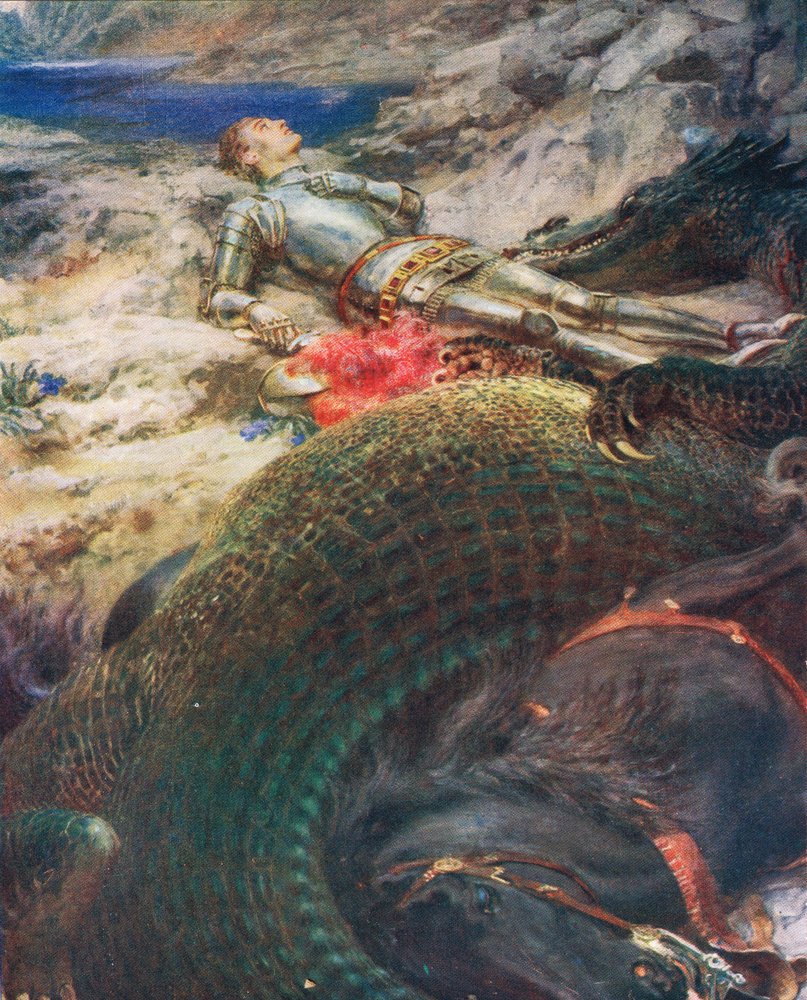 George and the Dragon, illustration from 
