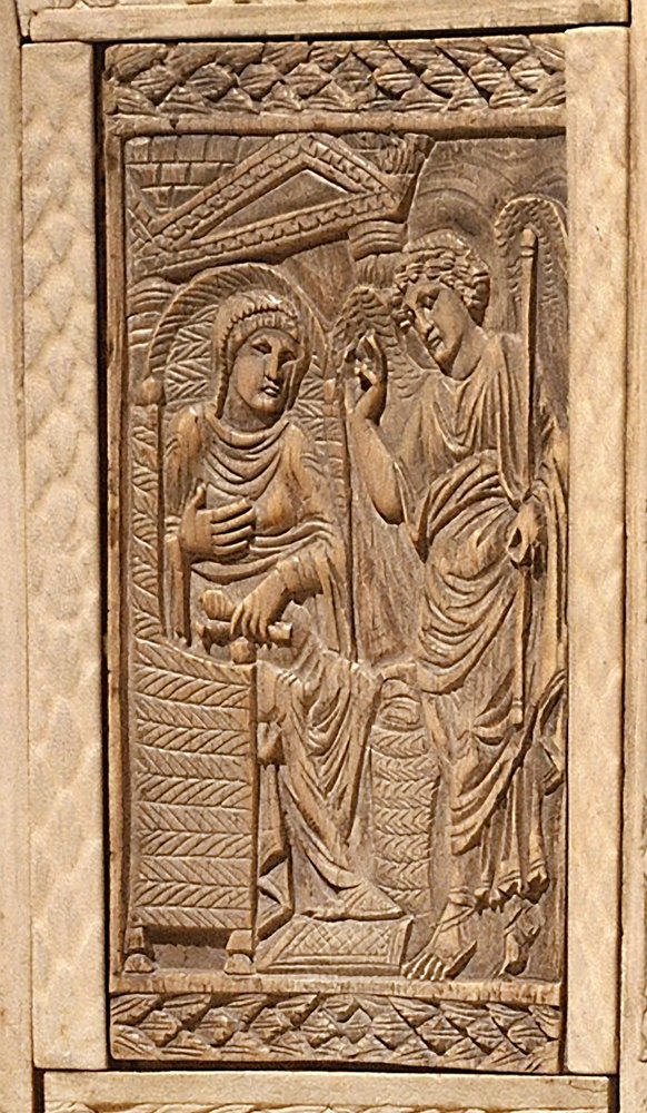 Detail of the Annunciation, from the Chair of Bishop Maximian
