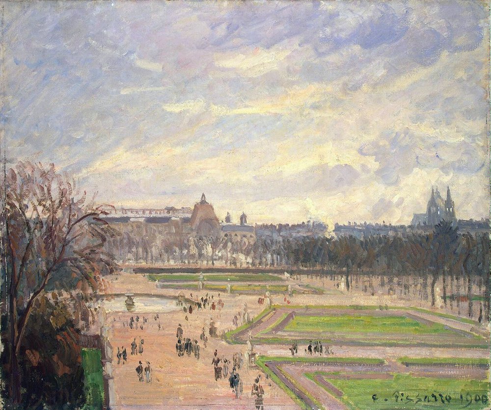 The Tuileries Garden, Painting by Camille Pissarro (1830-1903), oil on canvas by Camille Jacob Pissarro