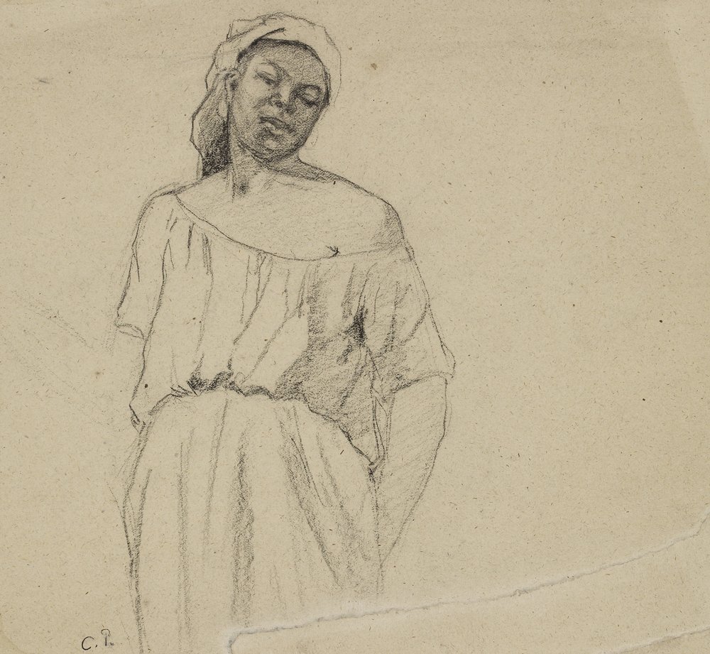 Analyse artistique dans l’épisode 1 de Tony Parker Academy, similaire à l’étude en charbon de Camille Jacob Pissarro