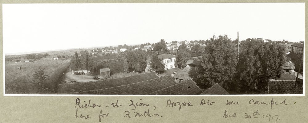 Richon-el-Zion, 30th December 1917 by Capt. Arthur Rhodes