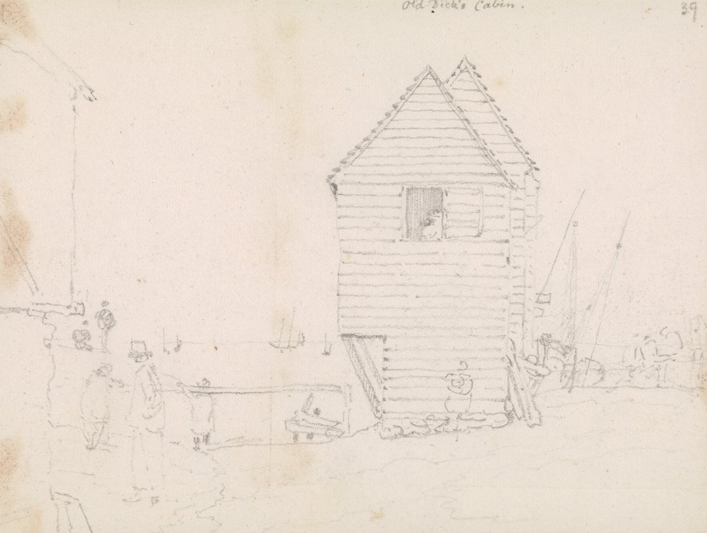 Old Dick's Cabin by Capt. Thomas Hastings: Fine art print