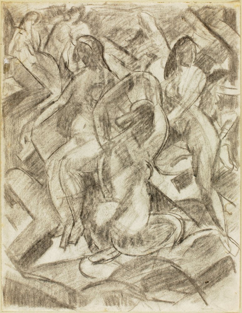 Group of Female Nudes by Carl Newman: Buy fine art print