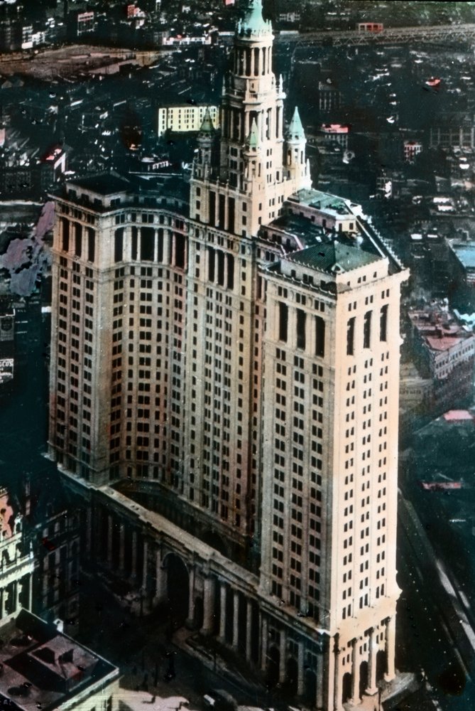 The Manhattan Municipal Building, built between 1907-1914, image date ...
