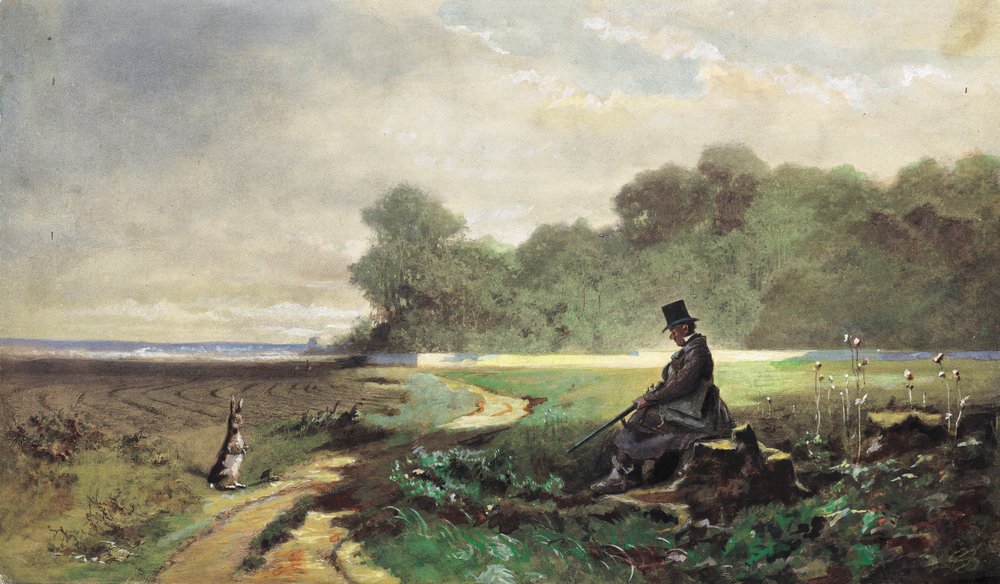The Sunday Hunter by Carl Spitzweg