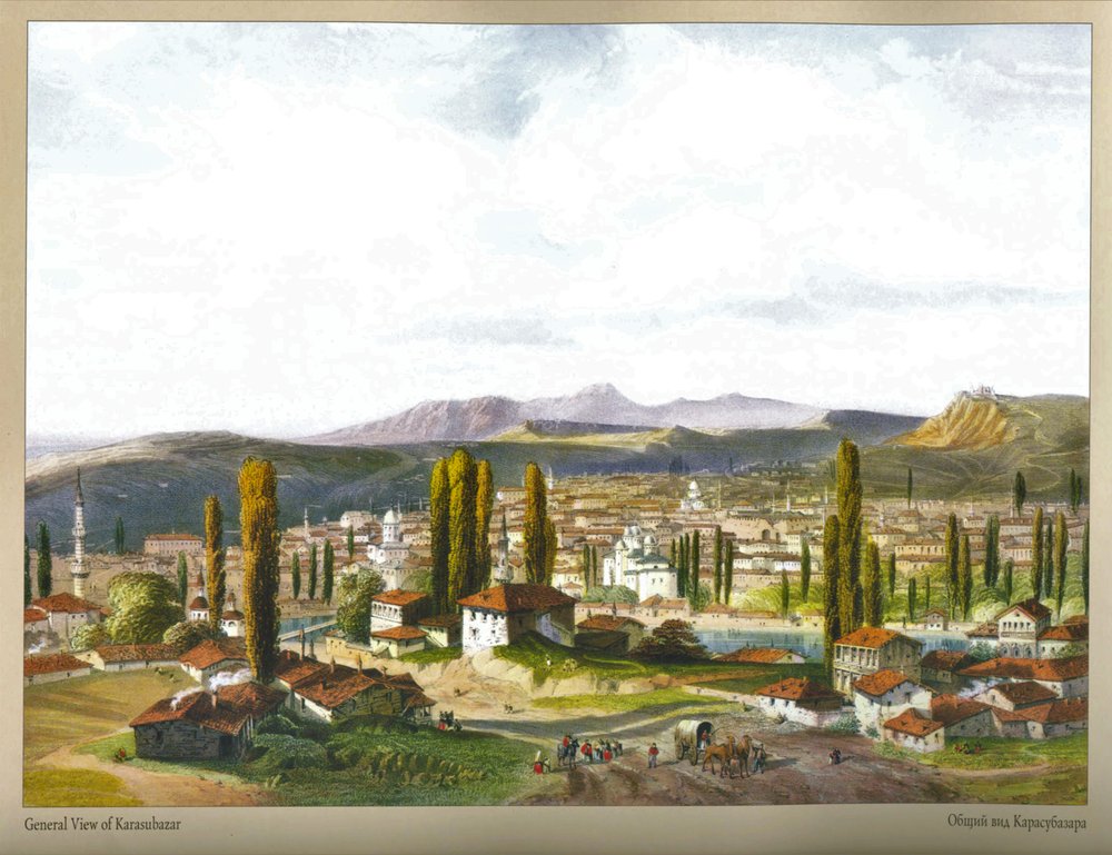 Carlo Bossoli. Karasubazar. General View by Carlo Bossoli