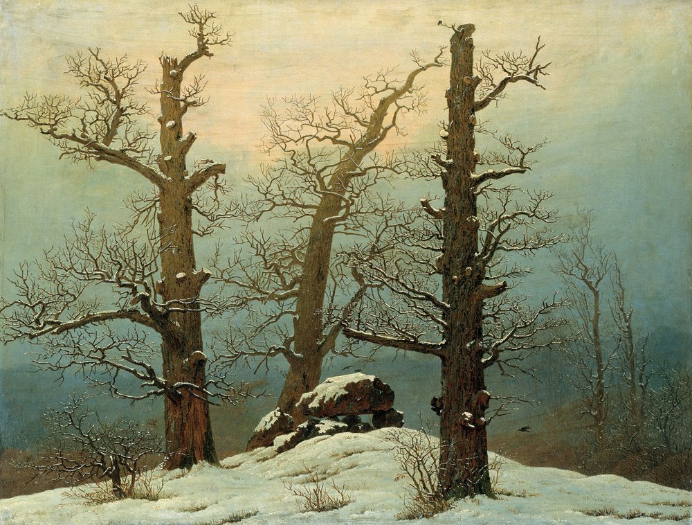 Cairn in Snow, 1807 by Caspar David Friedrich