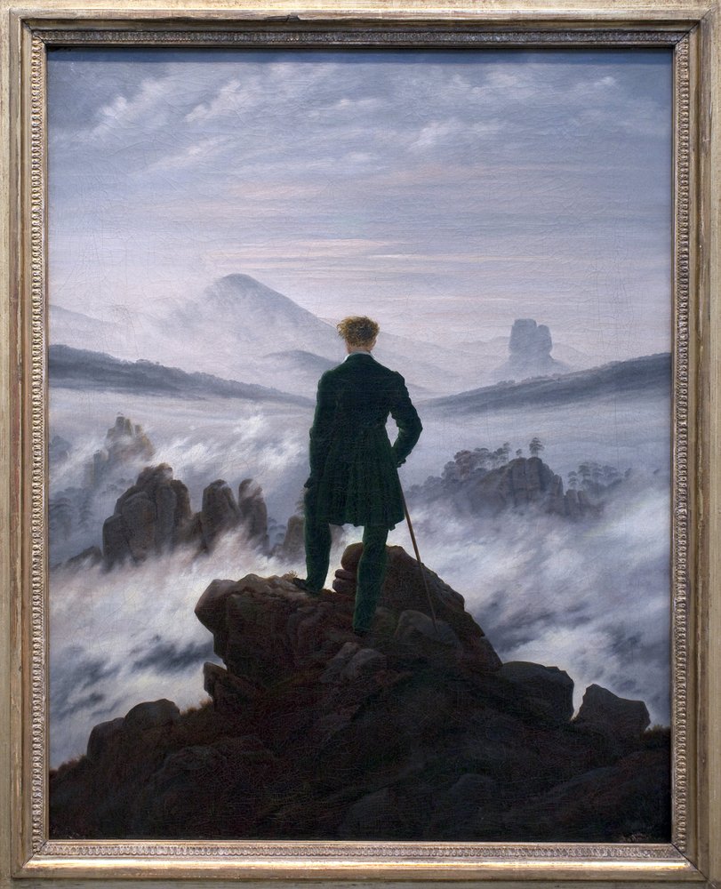 The Wanderer above the Sea of Fog, c.1817 by Caspar David Friedrich