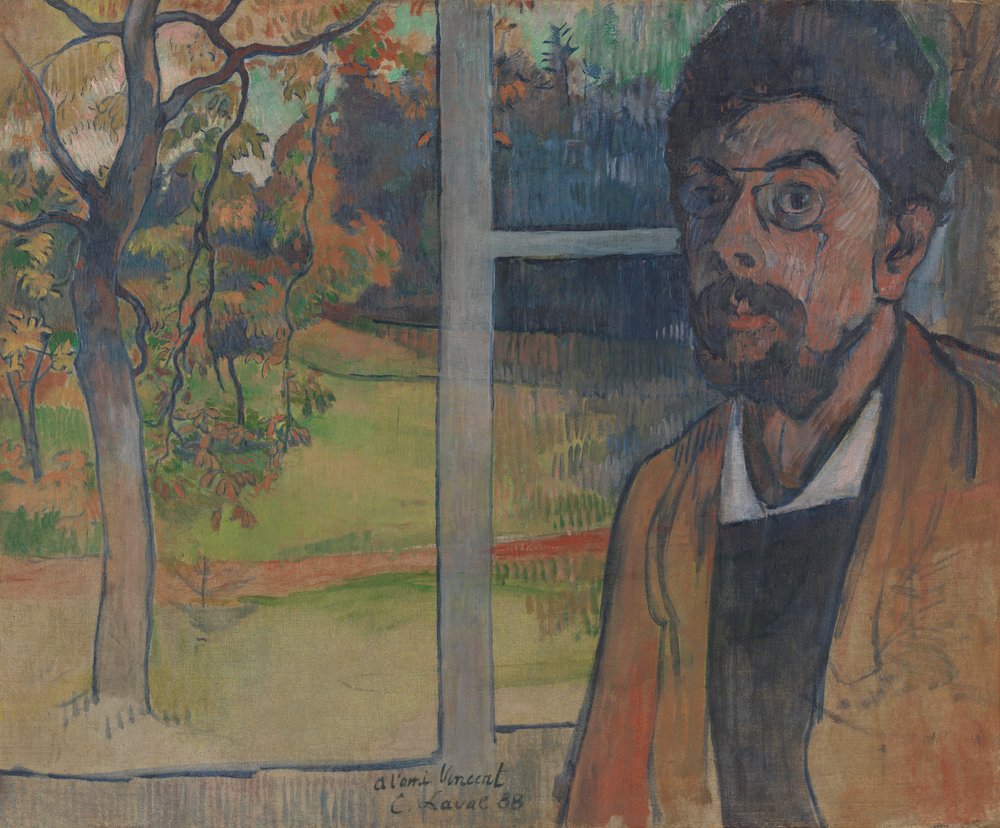 Self-portrait by Charles Laval