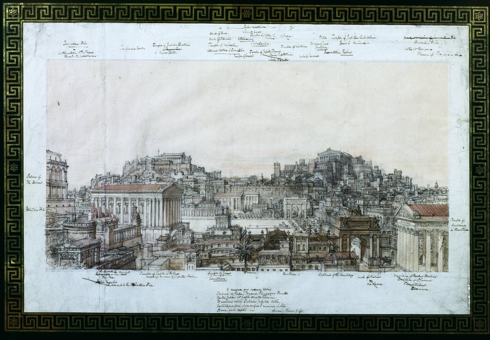The Reconstruction of Ancient Rome at the Time of the Antonines, c.1819