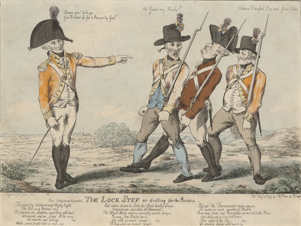 The Lock Step, or Drilling for the Review, 1797