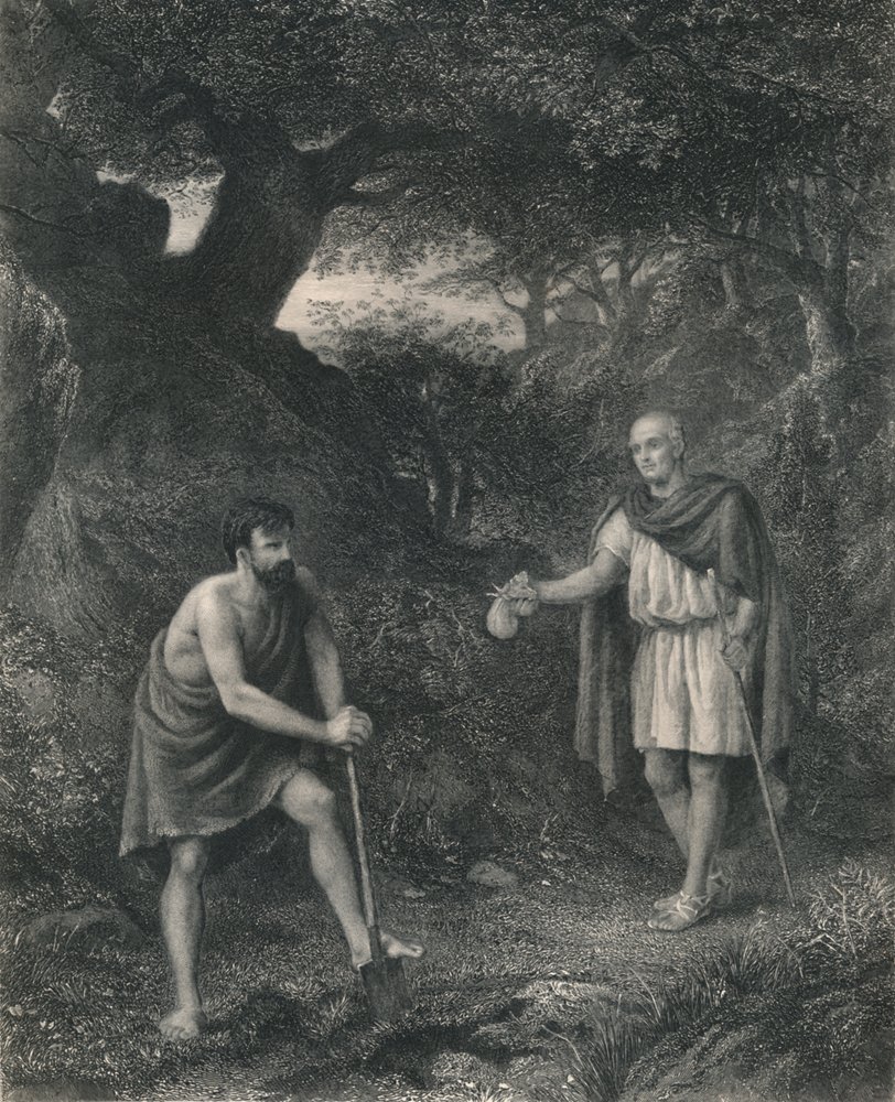 Timon and Flavius Timon of Athens, 1870 by Charles Cousen